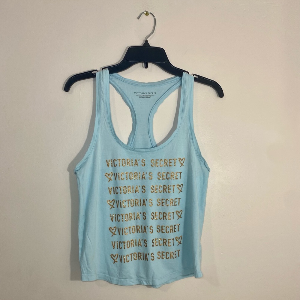 Victoria’s Secret Light Blue Pajama Tank Top
